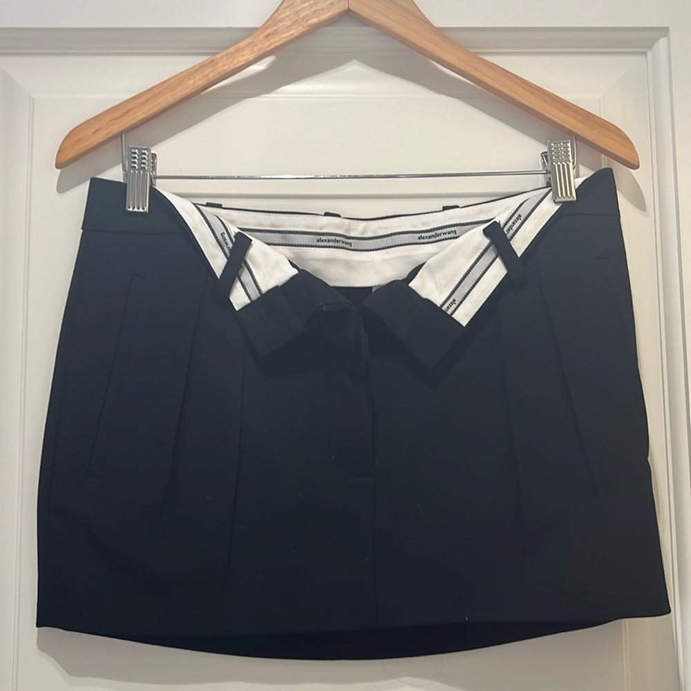 Alexander wang open waist mini skirt sz 4 NWT.